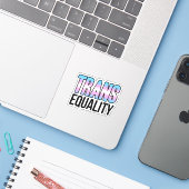 Gleichheit der Trans Aufkleber (Laptop mit iPhone)