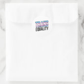 Gleichheit der Trans Runder Aufkleber (Tasche)