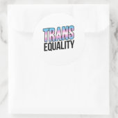 Gleichheit der Trans Runder Aufkleber (Tasche)