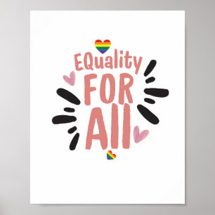 Gleichheit für alle - Regenbogenposter des Pride-M Poster