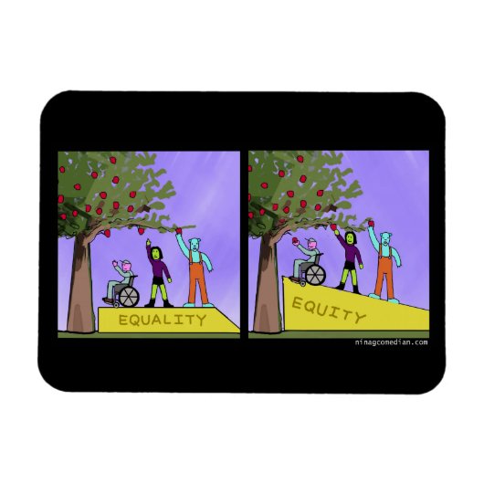 Gleichheit gegen Gleichheit Magnet (Horizontal)