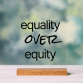 Gleichheit gegenüber dem akryllischen Zeichen Acrylschild (Neutral)