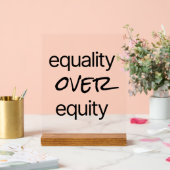 Gleichheit gegenüber dem akryllischen Zeichen Acrylschild (Hochzeit)