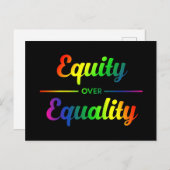 Gleichheit gegenüber qualitativ hochwertigen LGBT Postkarte (Vorne/Hinten)