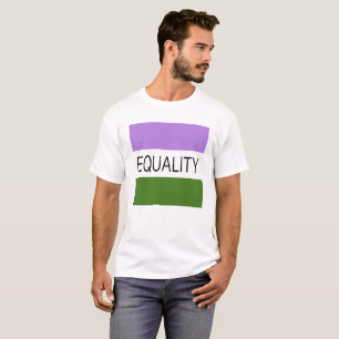 GLEICHHEIT Genderqueer-Flagge T-Shirt