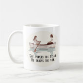 Gleichheit? (in einem Boot) Kaffeetasse (Links)