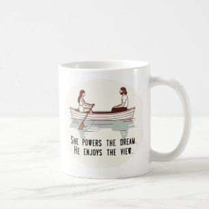 Gleichheit? (in einem Boot) Kaffeetasse