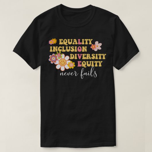 Gleichheit, Inklusion, Diversity, Equity Liebe nie T-Shirt (Design vorne)