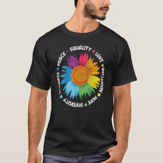 Gleichheit Integration Güte Frieden Hoffnung Liebe T-Shirt