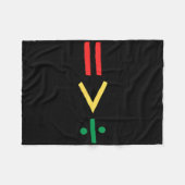 Gleichheit ist größer als Teilung Mathe Juneteenth Fleecedecke (Vorderseite (Horizontal))