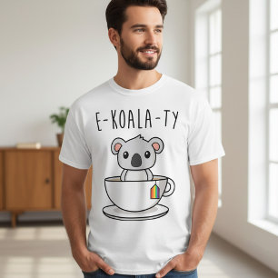 Gleichheit Koala LGBT Pride Funny Moderne Niedlich T-Shirt
