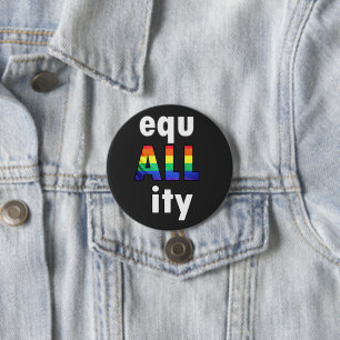 Gleichheit, LGBTQ Pride Black Lebt wichtige Protes Button