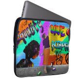 Gleichheit, Liebe und Akzeptanzkunst Laptopschutzhülle (Vorne Rechts)