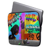 Gleichheit, Liebe und Akzeptanzkunst Laptopschutzhülle (Vorderseite Links)