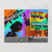 Gleichheit, Liebe und Akzeptanzkunst Postkarte (Vorderseite)