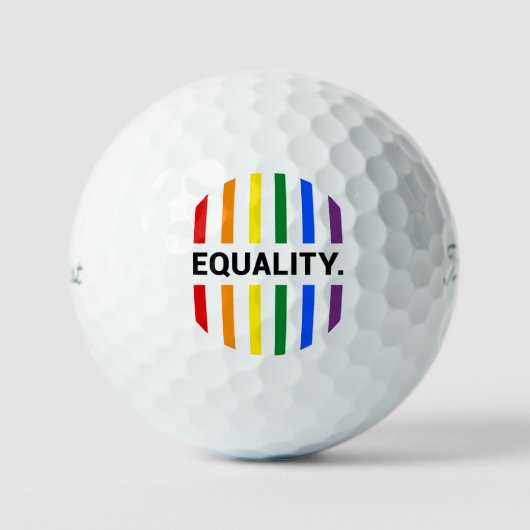 Gleichheit Pride Rainbow Golfball (Vorderseite)