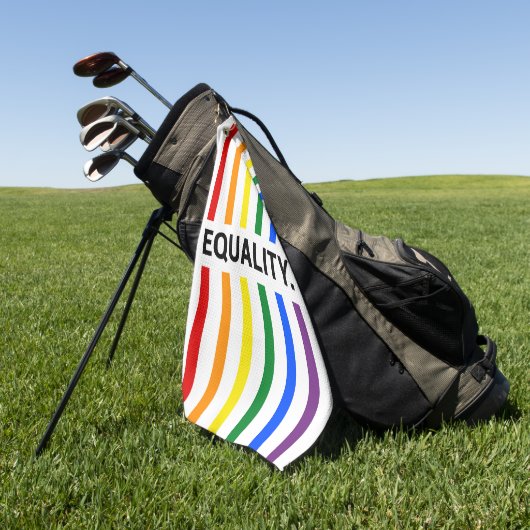 Gleichheit Pride Rainbow Golfhandtuch (Gras)