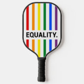 Gleichheit Pride Rainbow Pickleball Schläger (Rückseite)