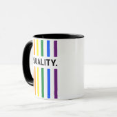 Gleichheit Pride Rainbow Tasse (Vorderseite Links)