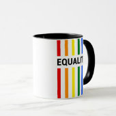 Gleichheit Pride Rainbow Tasse (VorderseiteRechts)