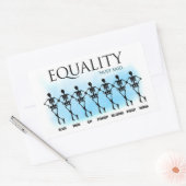 Gleichheit Rechteckiger Aufkleber (Umschlag)