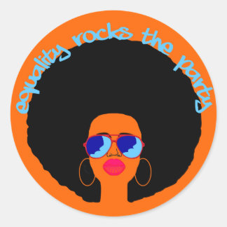 Gleichheit Runder Aufkleber