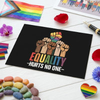 Gleichheit schadet keinem LGBTQ-Stolz auf die Mens