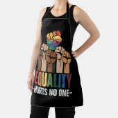 Gleichheit schadet keinem LGBTQ-Stolz auf die Mens Schürze (InSitu)