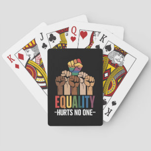 Gleichheit schadet keinem LGBTQ-Stolz auf die Mens Spielkarten