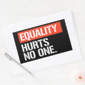 Gleichheit schadet keinem Rechtecker Rechteckiger Aufkleber (Umschlag)