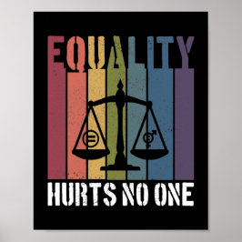 Gleichheit schadet niemandem, dem Patriotische LGB Poster