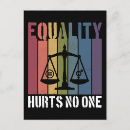 Gleichheit schadet niemandem, dem Patriotische LGB Postkarte