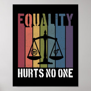 Gleichheit schadet niemandem Patriotischer LGBTQ-S Poster