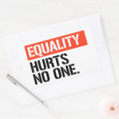 Gleichheit schadet niemandem rechteckiger aufkleber (Umschlag)