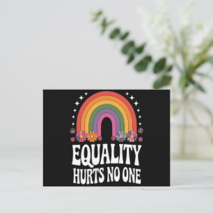 Gleichheit schadet niemandem Regenbogen Gleiche Re Postkarte