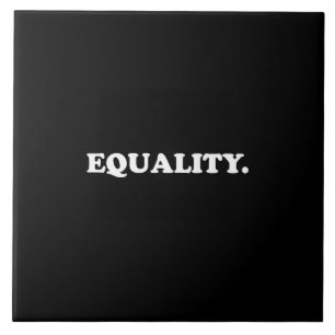 Gleichheit Schwarz-weiß moderne Typografie minimal Fliese