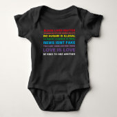 Gleichheit schwarze Leben Materie Stolz Baby Shirt (Vorderseite)