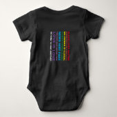 Gleichheit schwarze Leben Materie Stolz Baby Shirt (Rückseite)