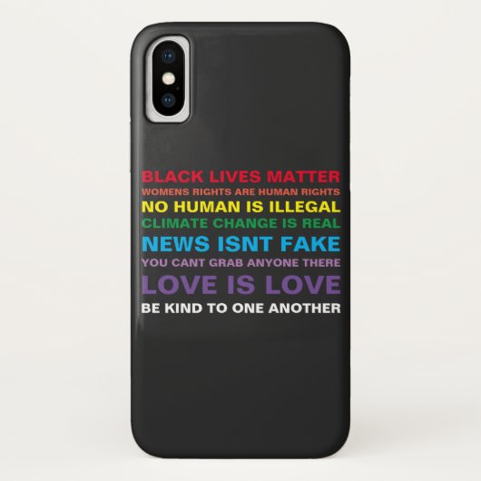 Gleichheit schwarze Leben Materie Stolz iPhone x F Case-Mate iPhone Hülle (Rückseite)