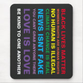 Gleichheit schwarze Leben Materie Stolz Mauspad (Vorne)