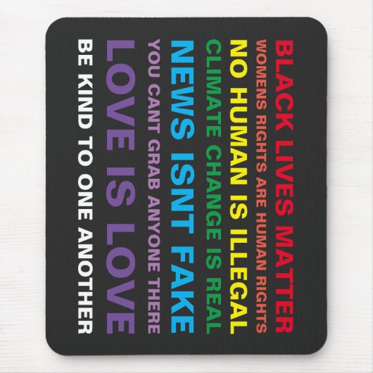 Gleichheit schwarze Leben Materie Stolz Mauspad (Vorne)