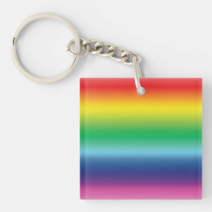Gleichheit / Stolz Lgbtq Regenbogen - Acrylstoff-S Schlüsselanhänger