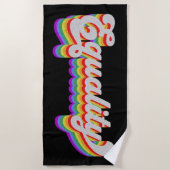 Gleichheit Strandtuch (Vorderseite)