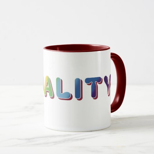 Gleichheit Tasse (VorderseiteRechts)