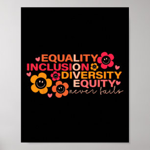 Gleichheit und Integration Diversity Equity Puzzle Poster