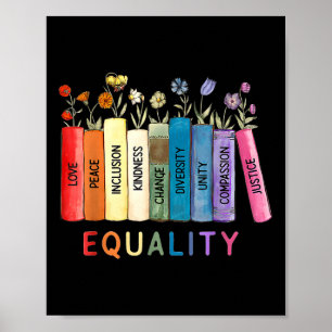 Gleichheit und Liebe - Gleichberechtigung der Rech Poster