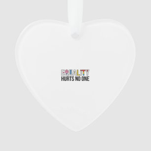 Gleichheit verletzt niemanden Vintage-Pride-Shirt- Ornament