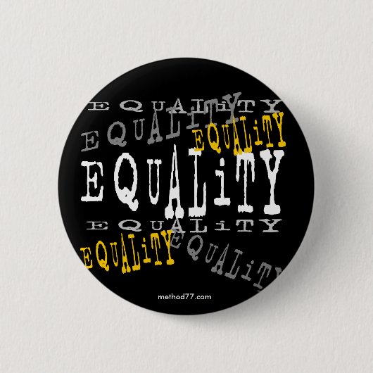 Gleichheits-Knopf Button (Vorderseite)