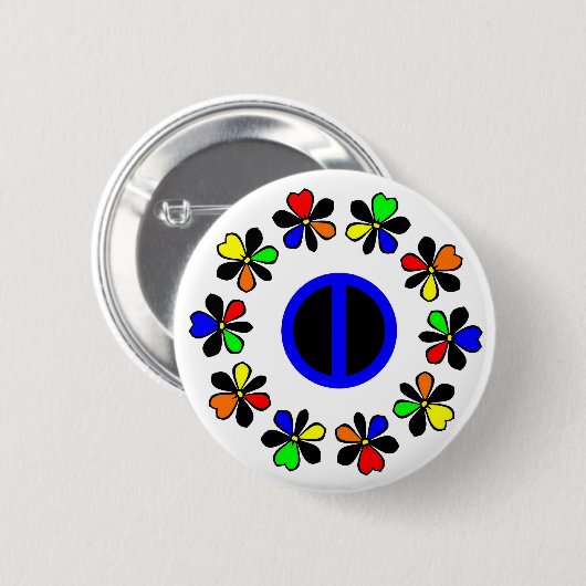 Gleichheits-Knopf Button (Vorne & Hinten)