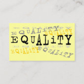 Gleichheits-Visitenkarte Visitenkarte (Rückseite)